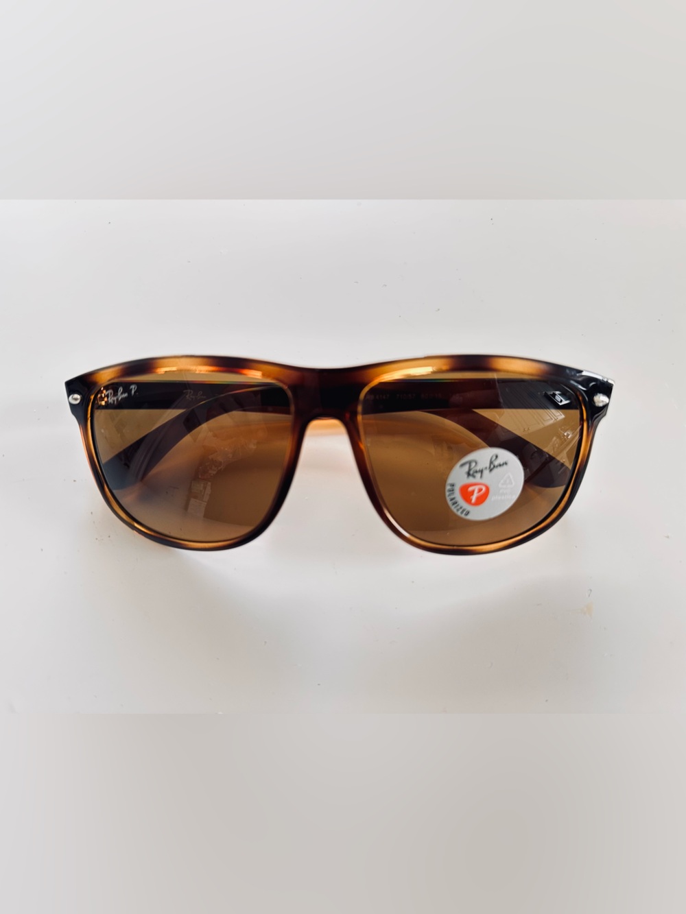 Ray-Ban Tortoiseshell Frame Sunglasses polarized with Amber Lenses